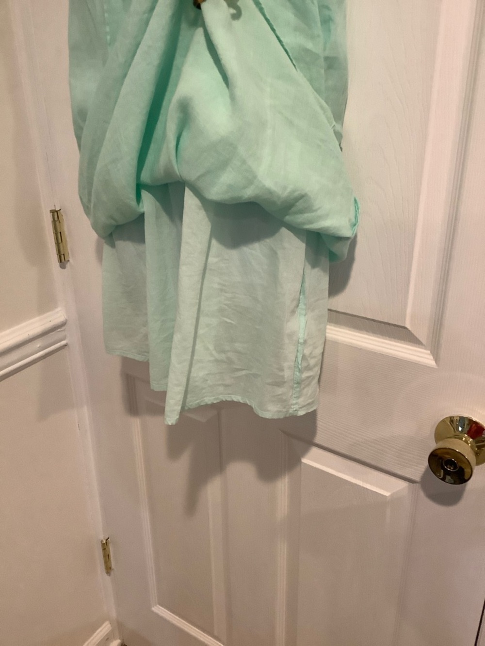 VINEYARD VINES 100% Linen Green Coastal Grandma Summer Beachy Shift Dress S - Picture 4 of 8